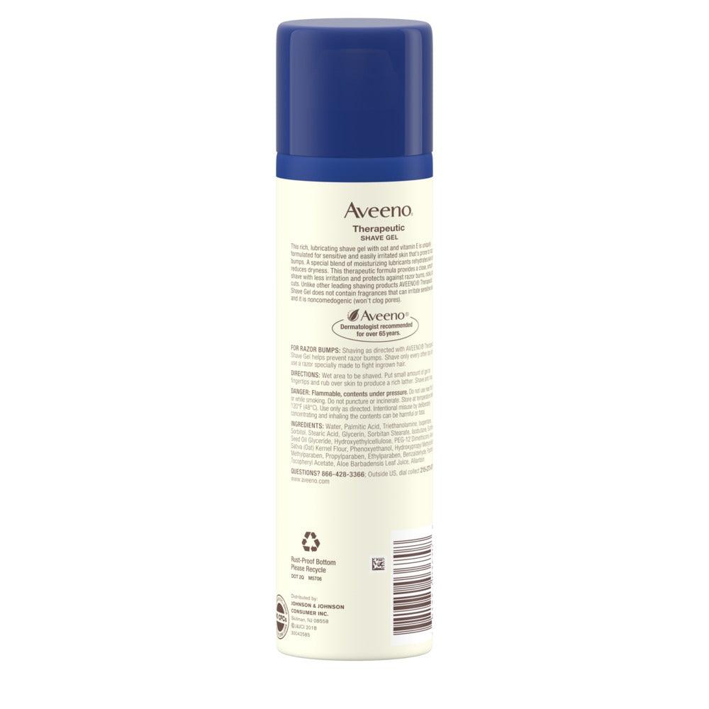 Aveeno Therapeutic Shave Gel For Sensitive Skin - Brivane