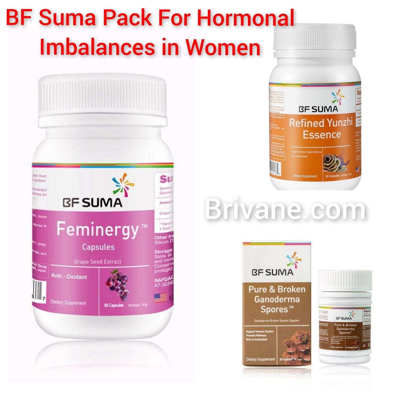 BF Suma Pack For Hormonal Imbalances In Women - Brivane