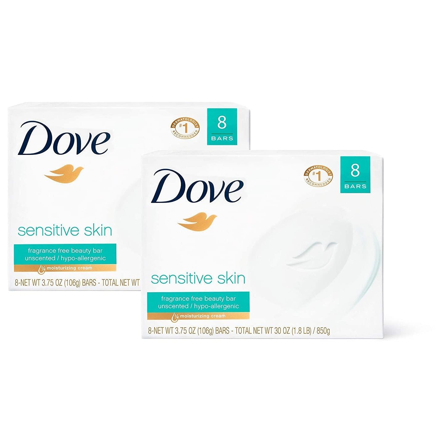 Dove Sensitive Skin Beauty Bar Soap - Brivane