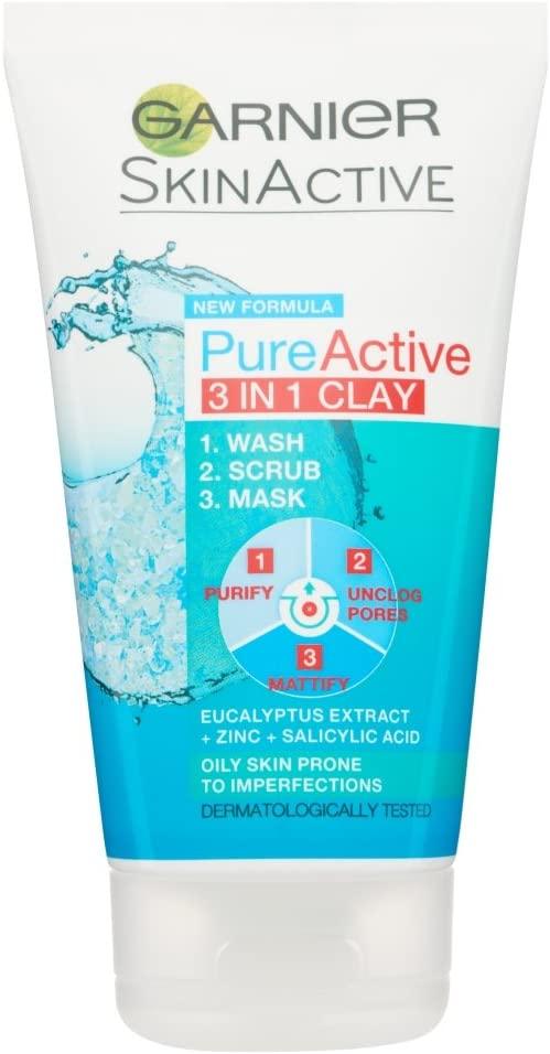 Garnier Pure Active 3in1 Wash Scrub - Brivane