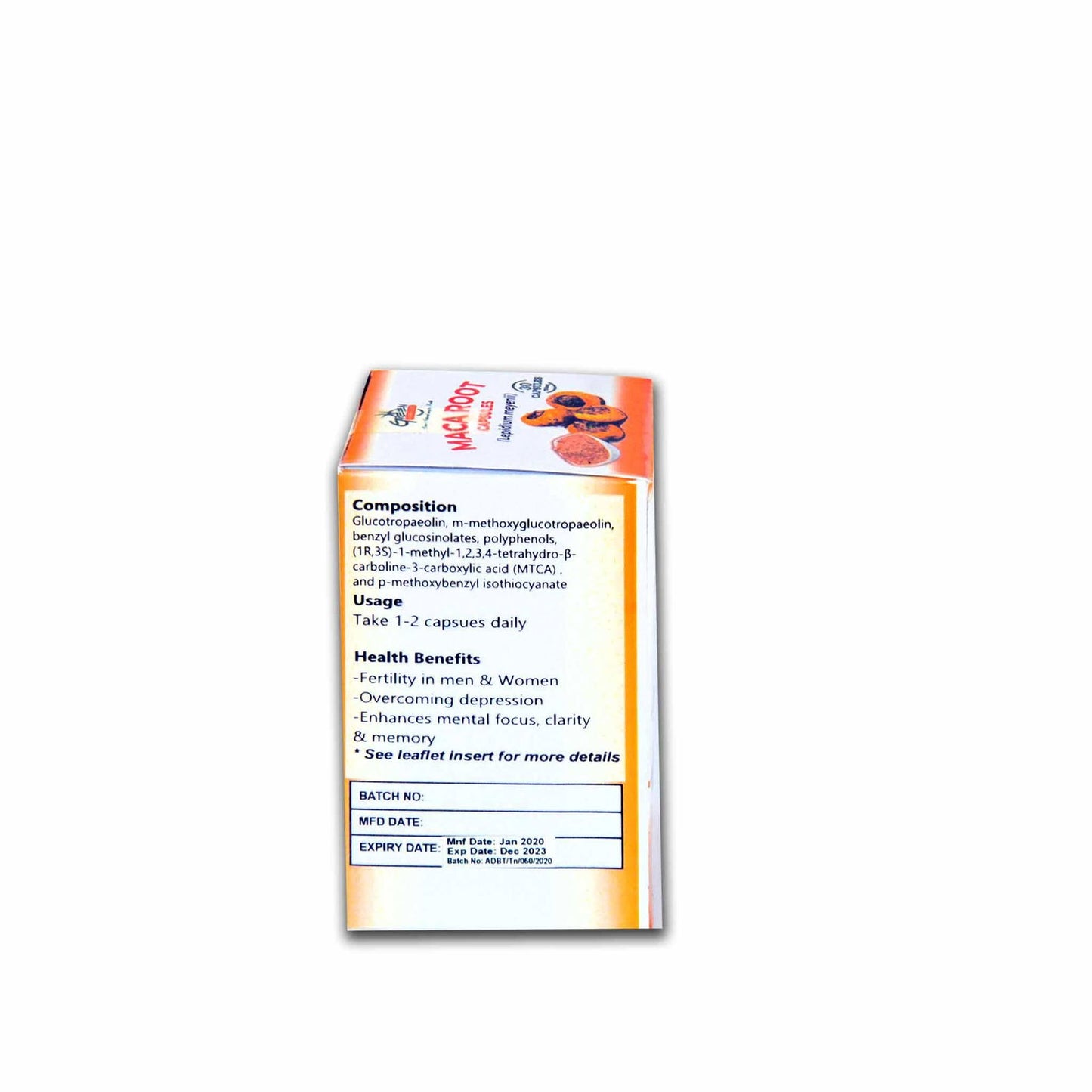 Green Herbs Maca Powder 30 Capsules - Brivane