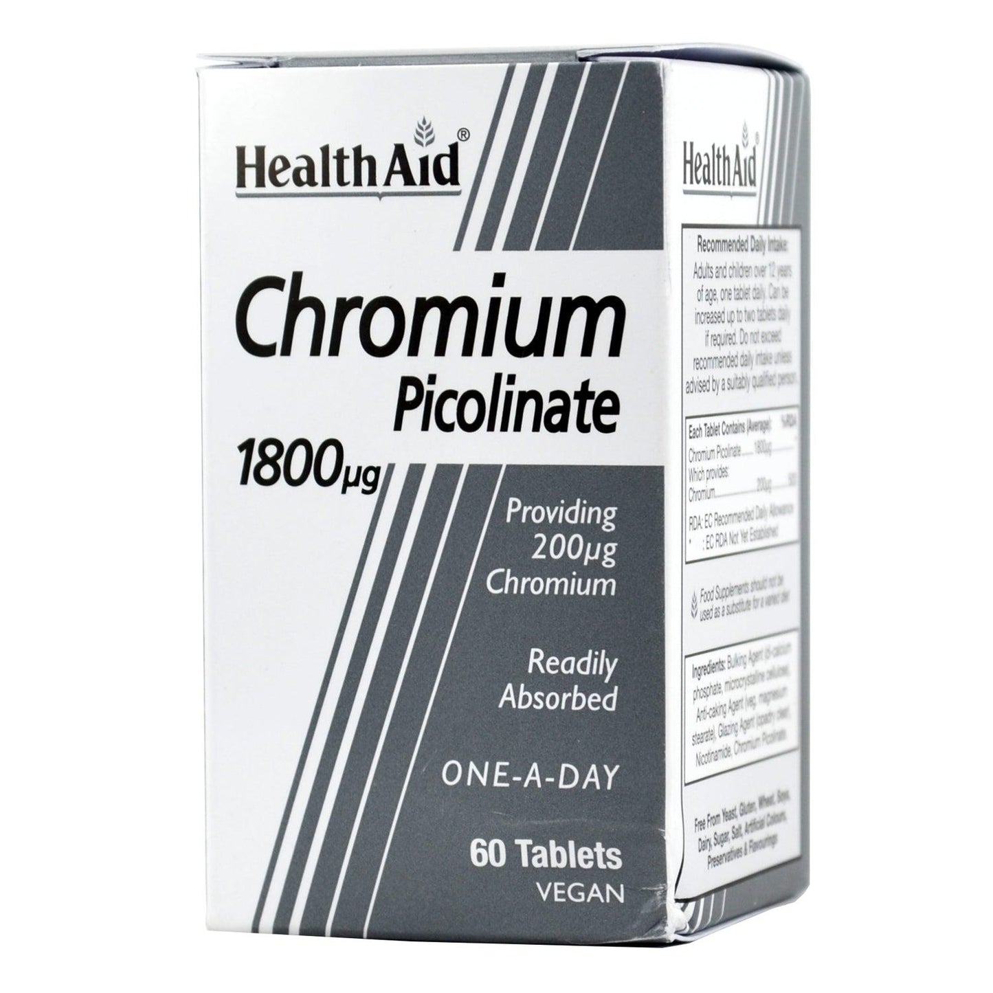 Health Aid Chromium Picolinate 200ug Tablets - Brivane