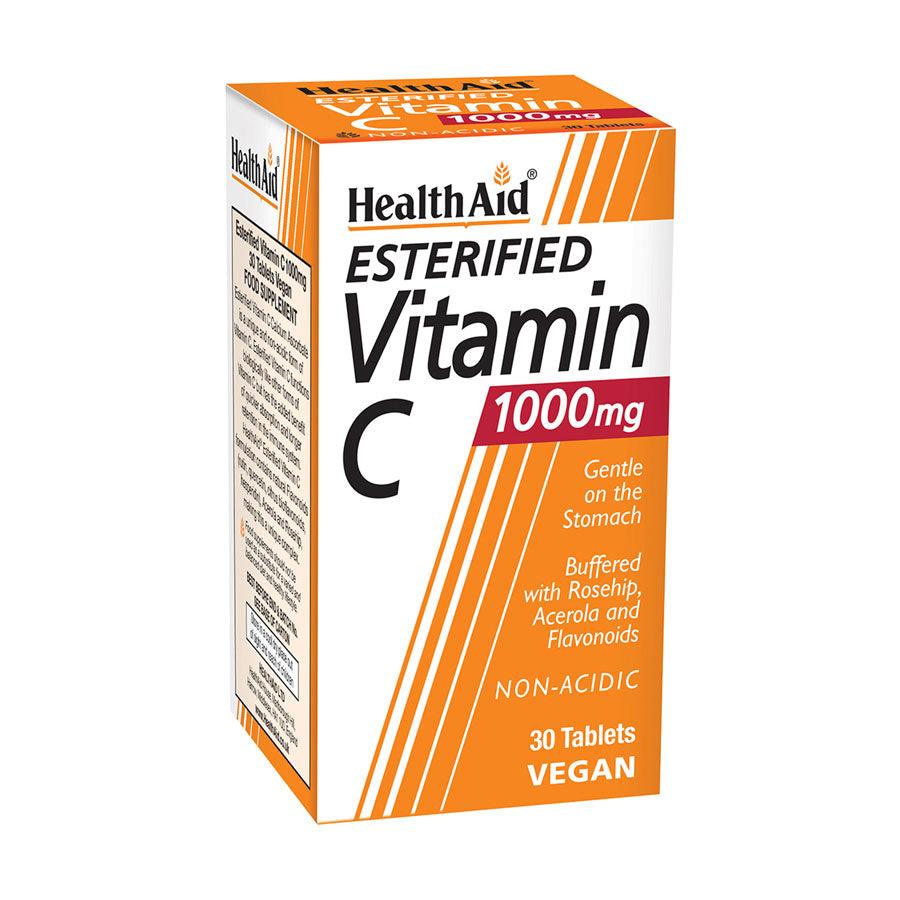 Health Aid Esterified Vitamin C 1000mg Tablets - Brivane