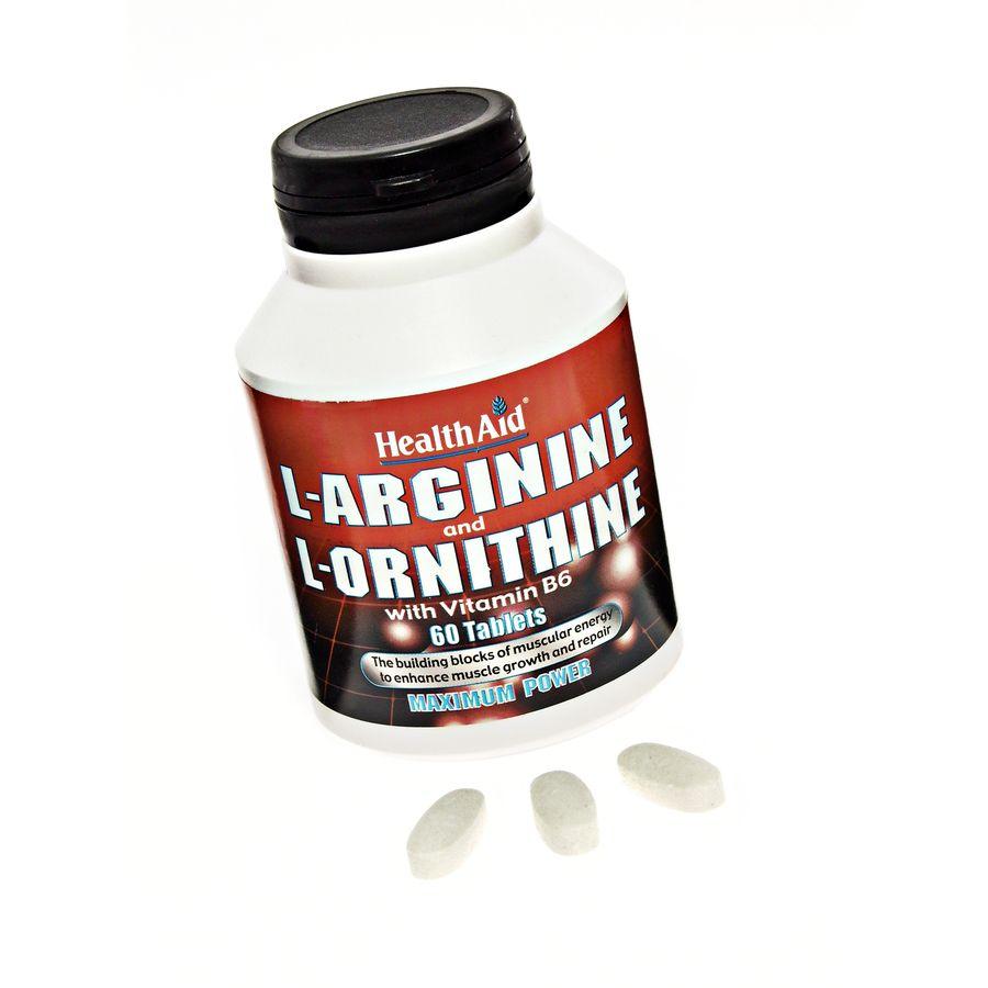 Health Aid L-Arginine With L-Ornithine Tablets - Brivane