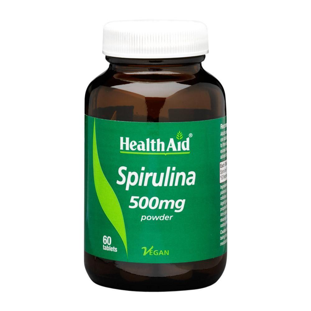 Health Aid Spirulina 500mg Tablets - Brivane