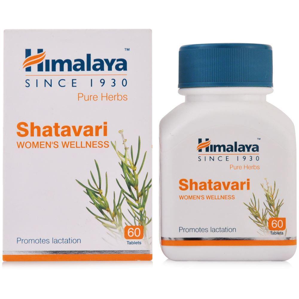 Himalaya Shatavari Women Wellness Tablets | Promotes Lactation - 60 Tablets - Brivane