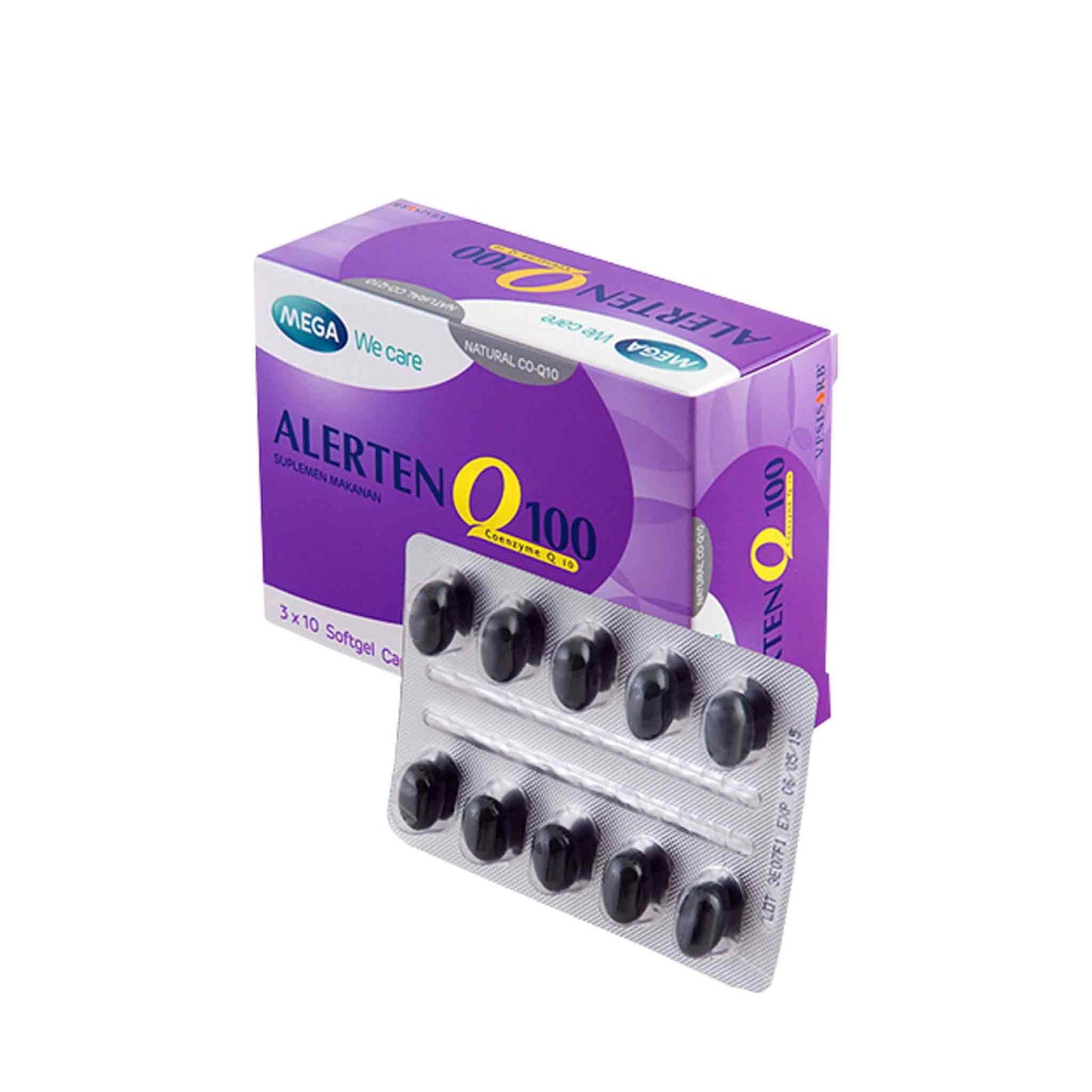 Mega We Care Alerten Q100 Coenzyme Q10 Capsules - Brivane