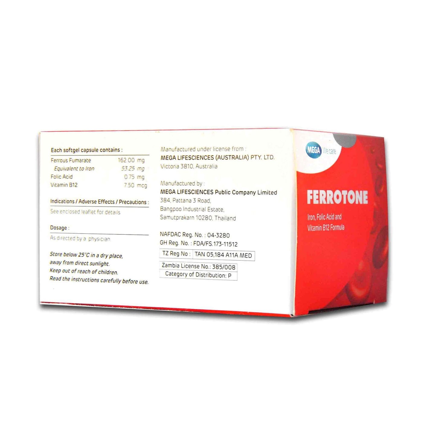 Mega We Care Ferrotone Softgel Capsules - Brivane