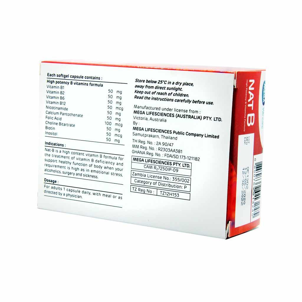 Mega We Care, Nat B, 30 Softgel capsules - Brivane