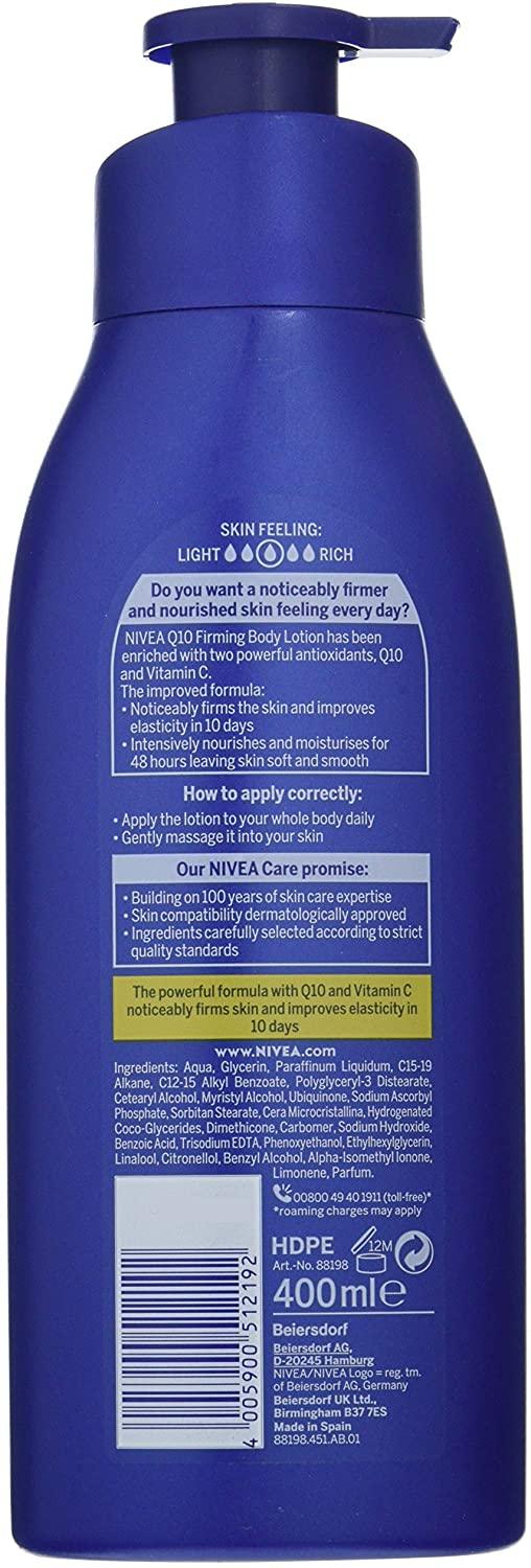 NIVEA RICH BODY  FIRMING Q10 PLUS VITAMIN C BODY LOTION - Brivane