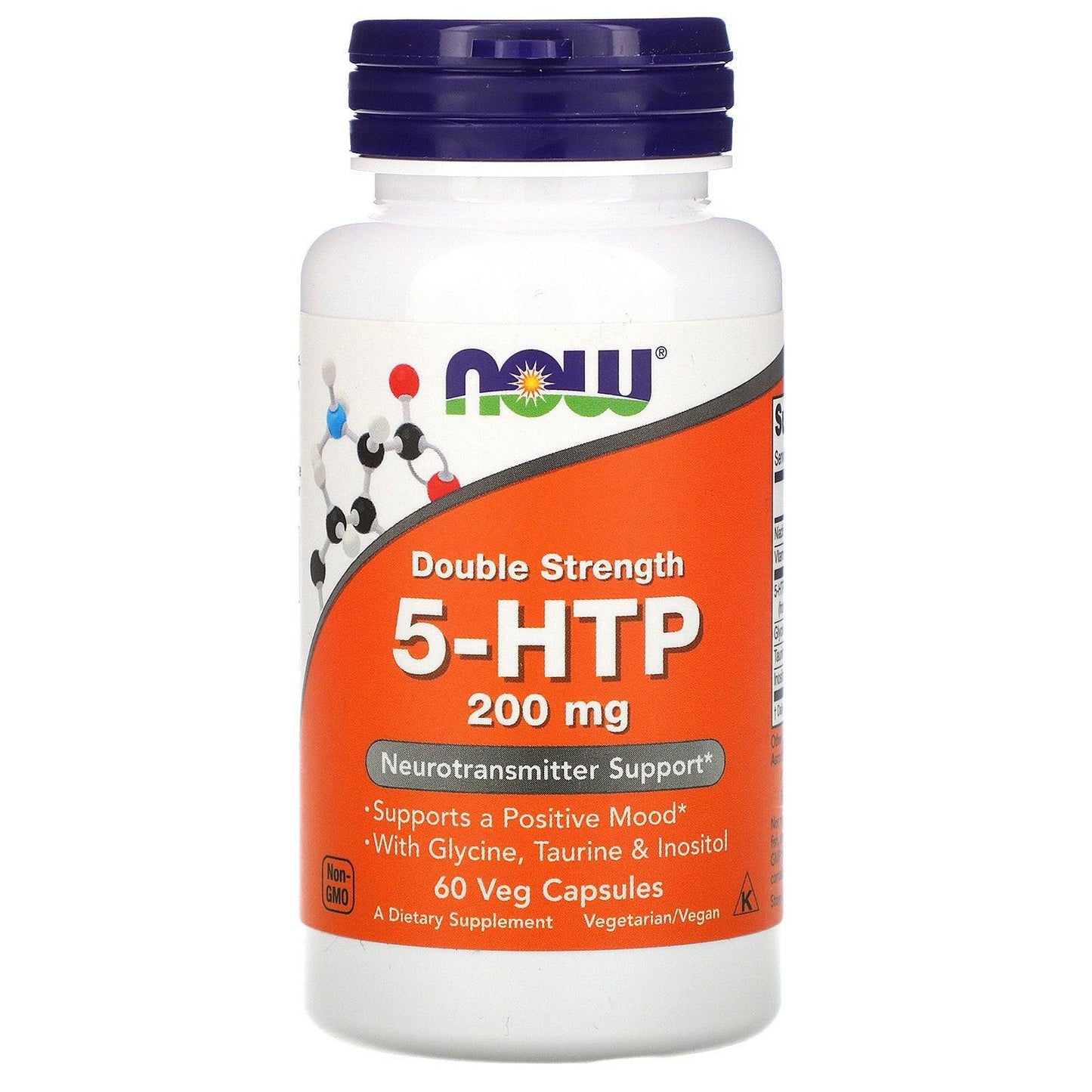 Now 5-HTP Double Strength 200mg Capsules - Brivane