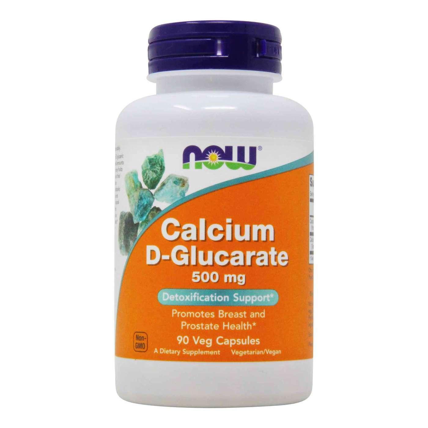 Now Calcium D-Glucarate 500mg Veg Capsules - Brivane