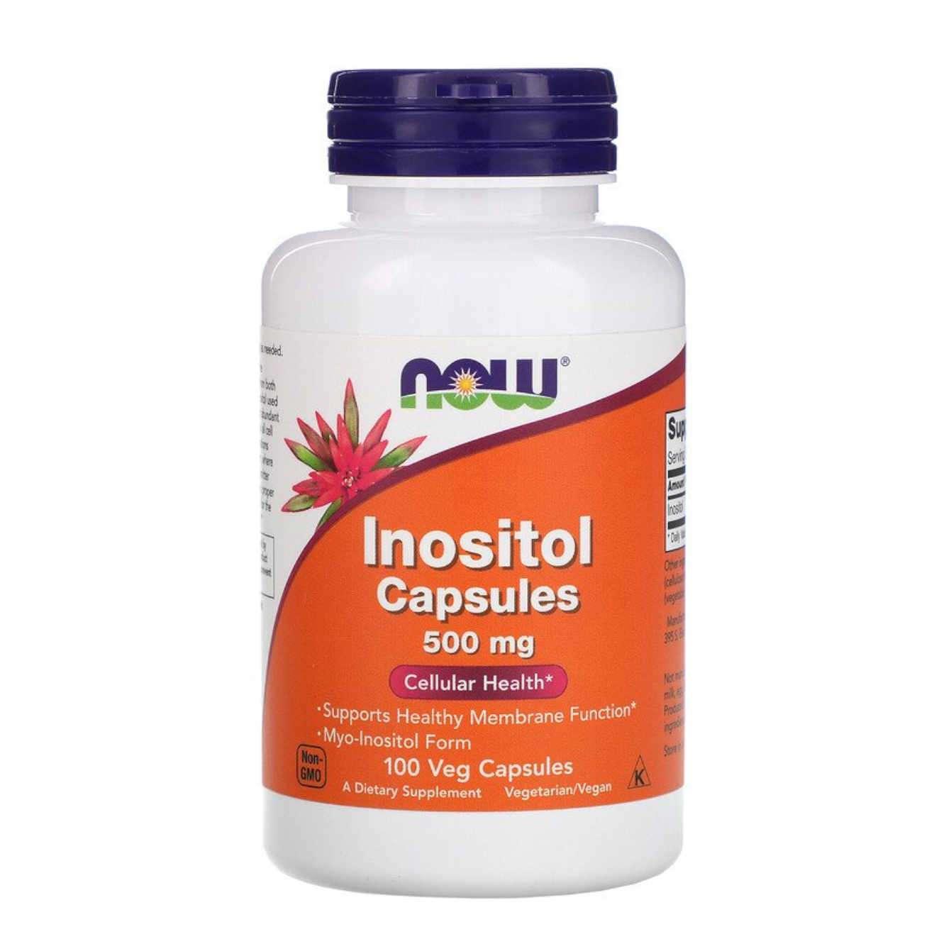 Now Foods Inositol 500mg Capsules - Brivane
