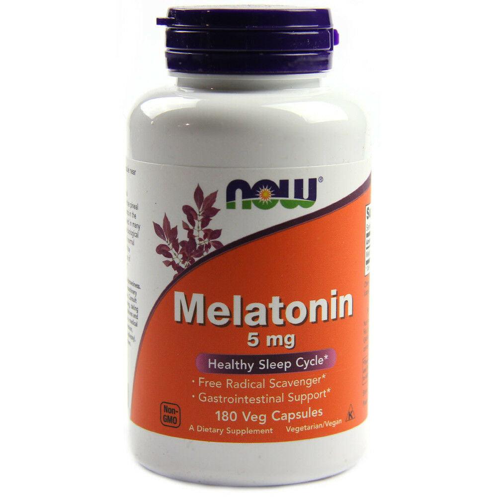 Now Foods Melatonin 5mg veg Capsules - Brivane