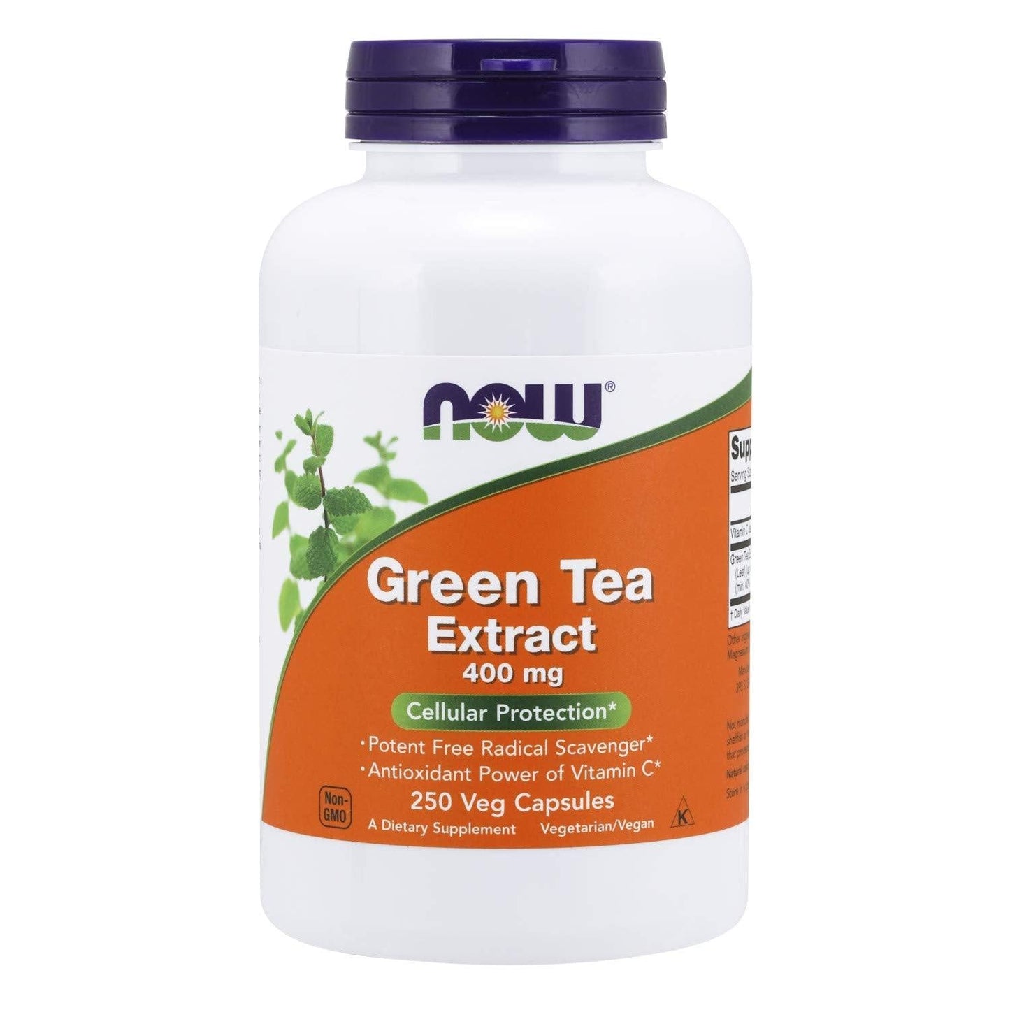 Now Green Tea Extract 400mg Veg Capsules - Brivane