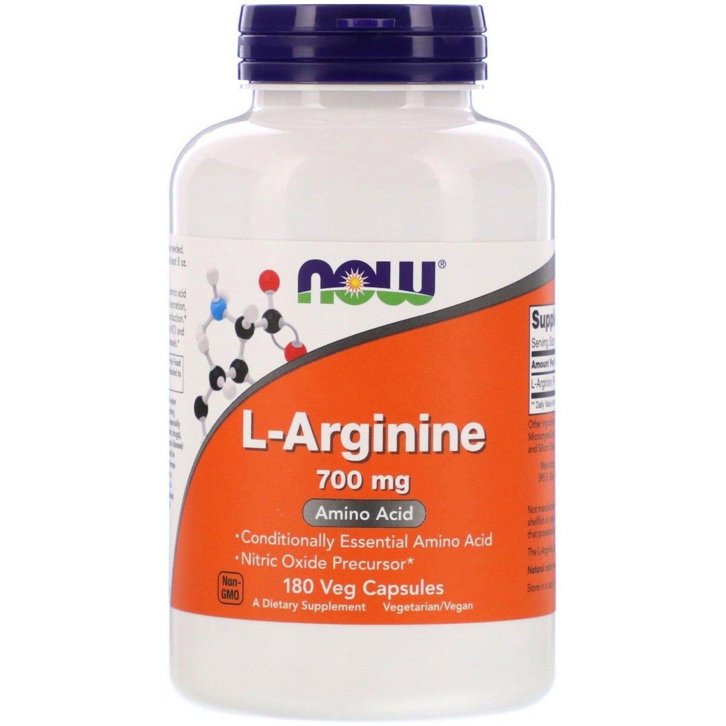 Now L-Arginine 700mg Veg Capsules - Brivane
