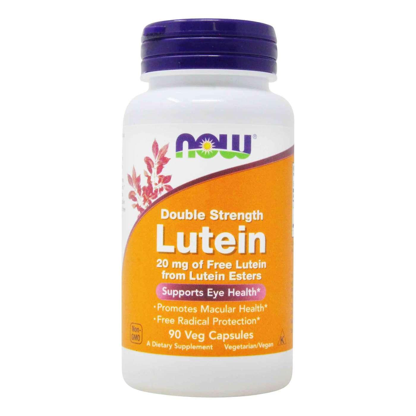 Now Lutein Double Strength 20mg Veg Capsules - Brivane