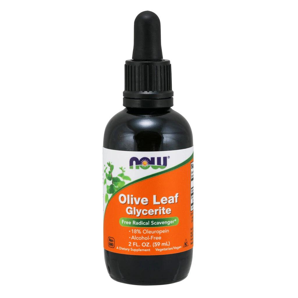 Now Olive Leaf Glycerite 18% Liquid - Brivane