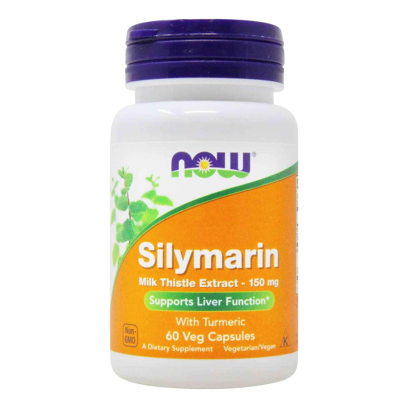Now Silymarin Milk Thistle Extract 150mg Veg Capsules - Brivane