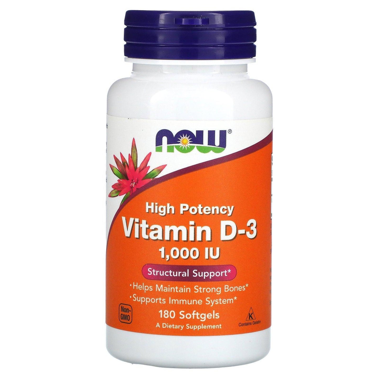 Now Vitamin D3 1000 IU Softgel - Brivane
