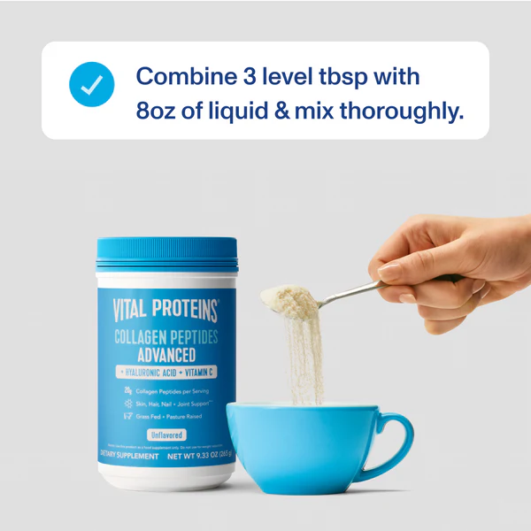 Vital Proteins Collagen Peptides Advanced with Hyaluronic Acid & Vitamin C - Brivane