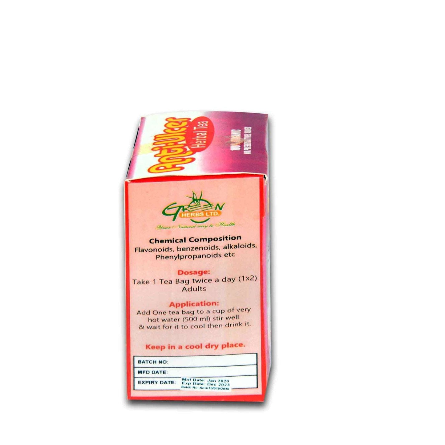 Green Herbs Tea For Stomach Ulcer