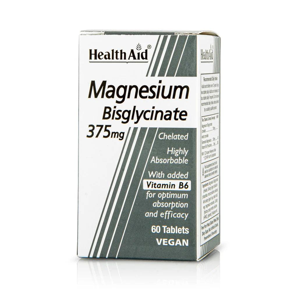 Health Aid Magnesium Bisglycinate 375mg Tablets