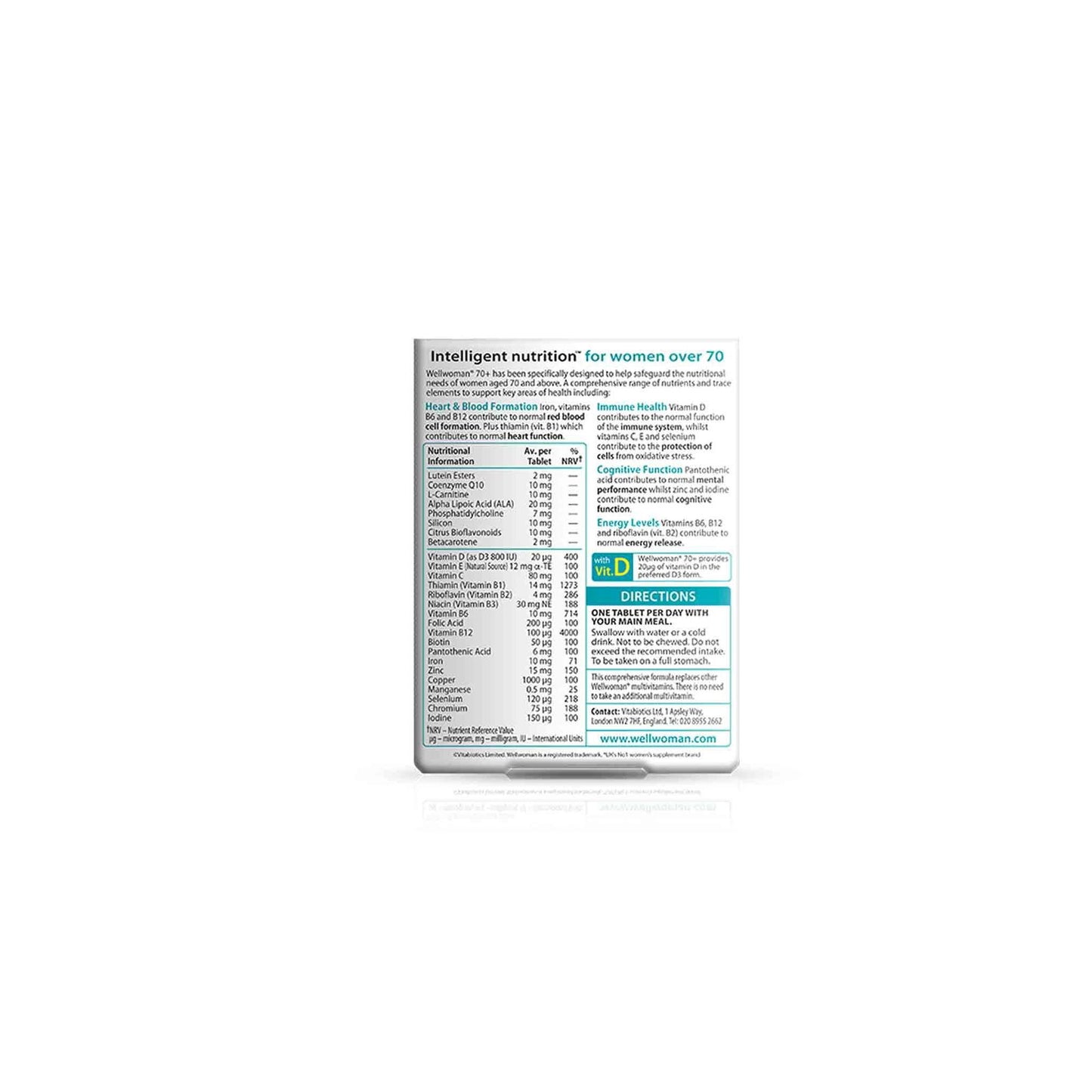 Wellwoman 70 Tablets Vitamins By Vitabiotics