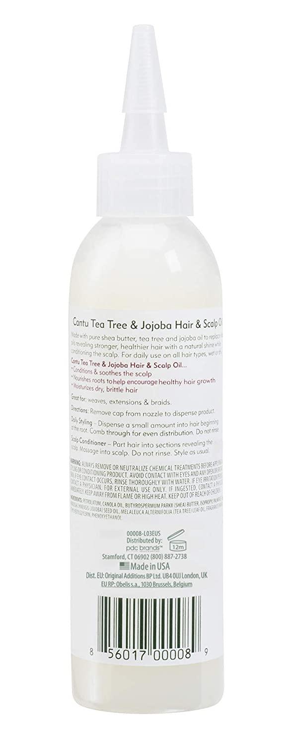 Cantu Shea Butter Tea Tree And Jojoba Hair Oil Back View
