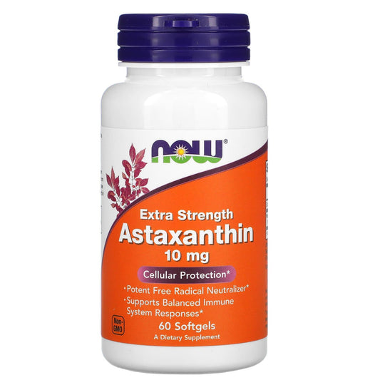 Now Astaxanthin Extra Strength 10mg Softgel