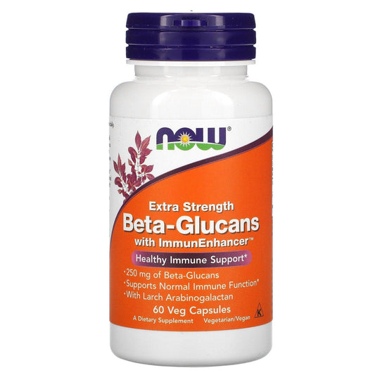 Now Beta-Glucans Extra Strength Veg Capsules