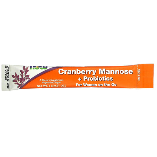 Now Cranberry Mannose+Probiotics Packages