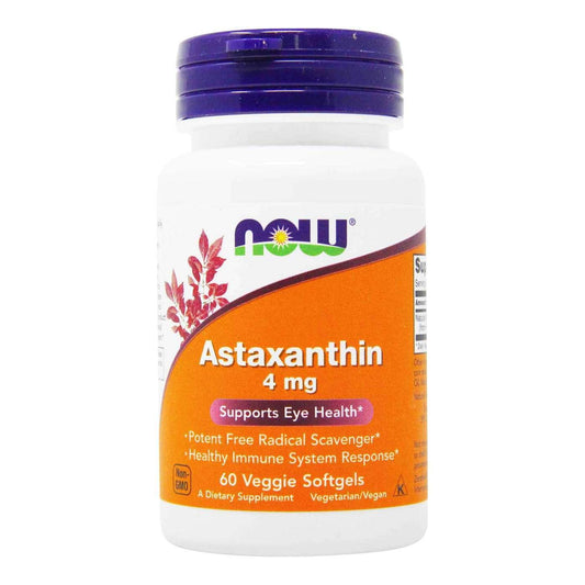 Now Foods Astaxanthin 4mg Softgels - Brivane