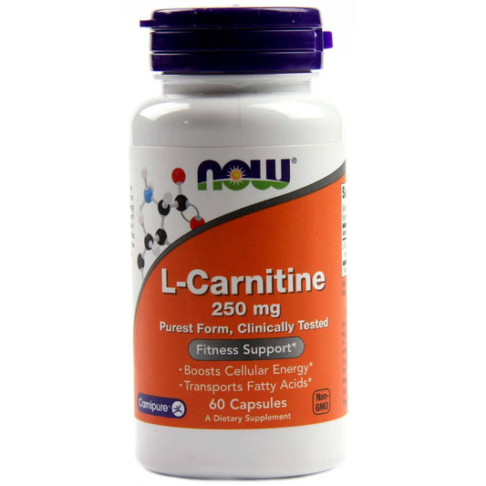 Now L-Carnitine 250mg Veg Capsules 