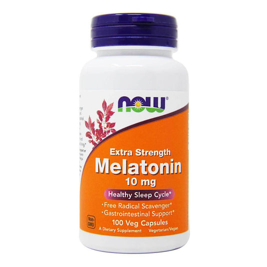 Now Melatonin Extra Strength 10mg Veg Capsules