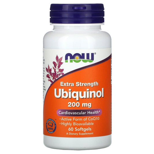 Now Ubiquinol Extra Strength 200mg Softgels