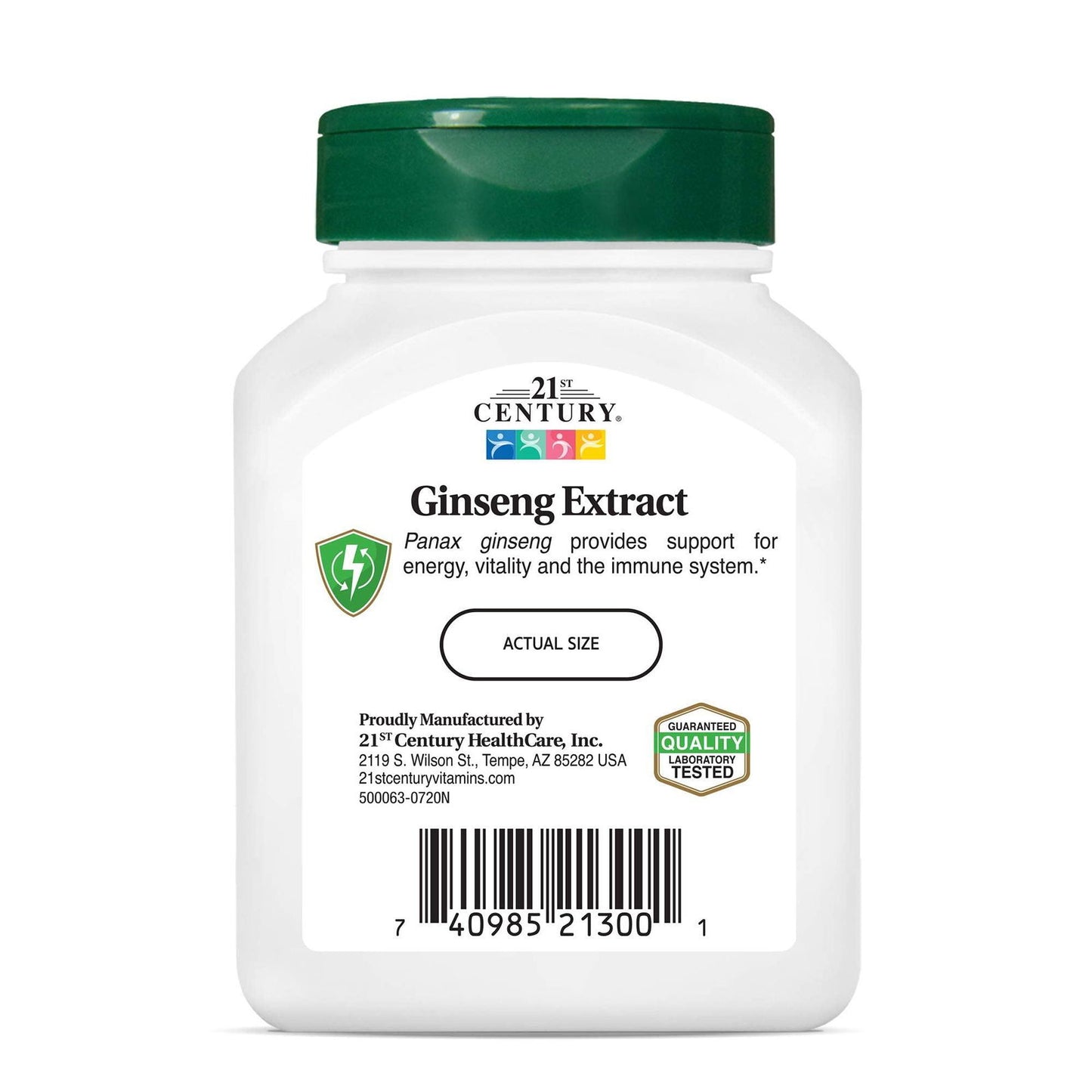 21st Century Ginseng Extract Veg Capsules 60count