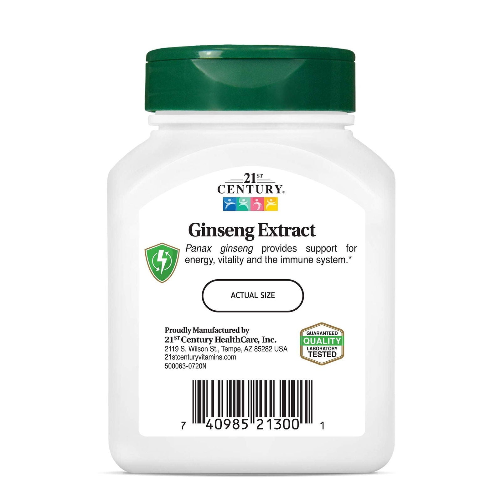 21st Century Ginseng Extract Veg Capsules 60count