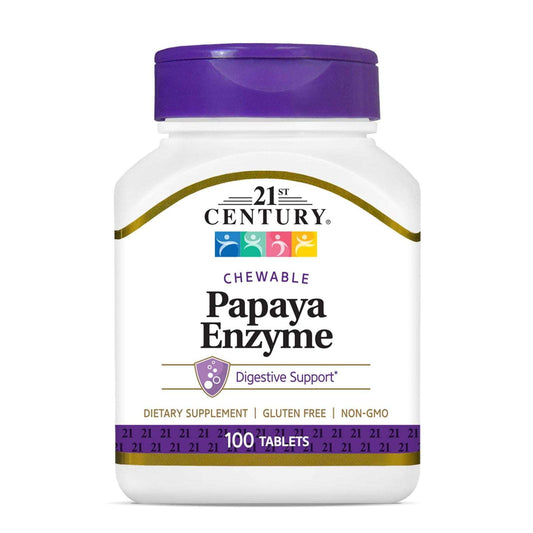 21st Century Papaya Enzyme Tablets
