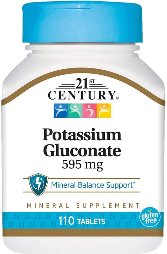21st Century Potassium Gluconate 595 mg