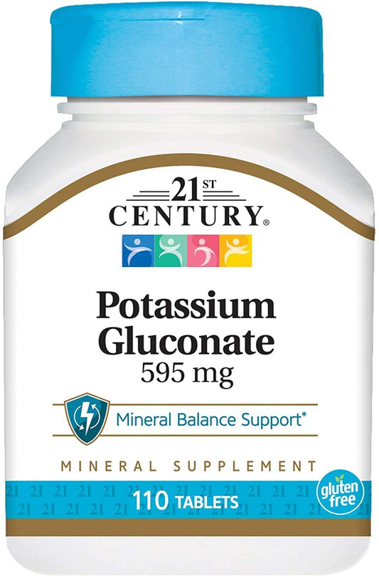 21st Century Potassium Gluconate 595 Mg