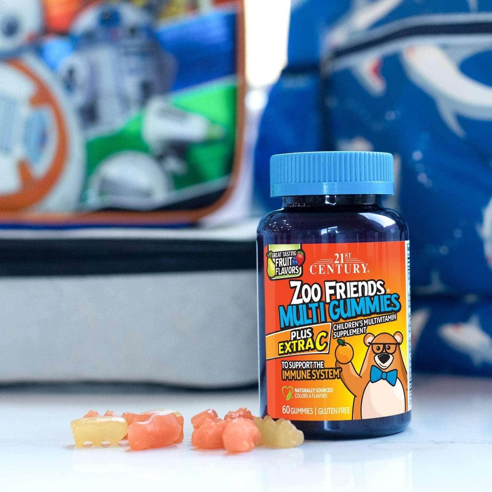 21st Century Zoo Friends Multi Gummies Plus Extra C - Brivane