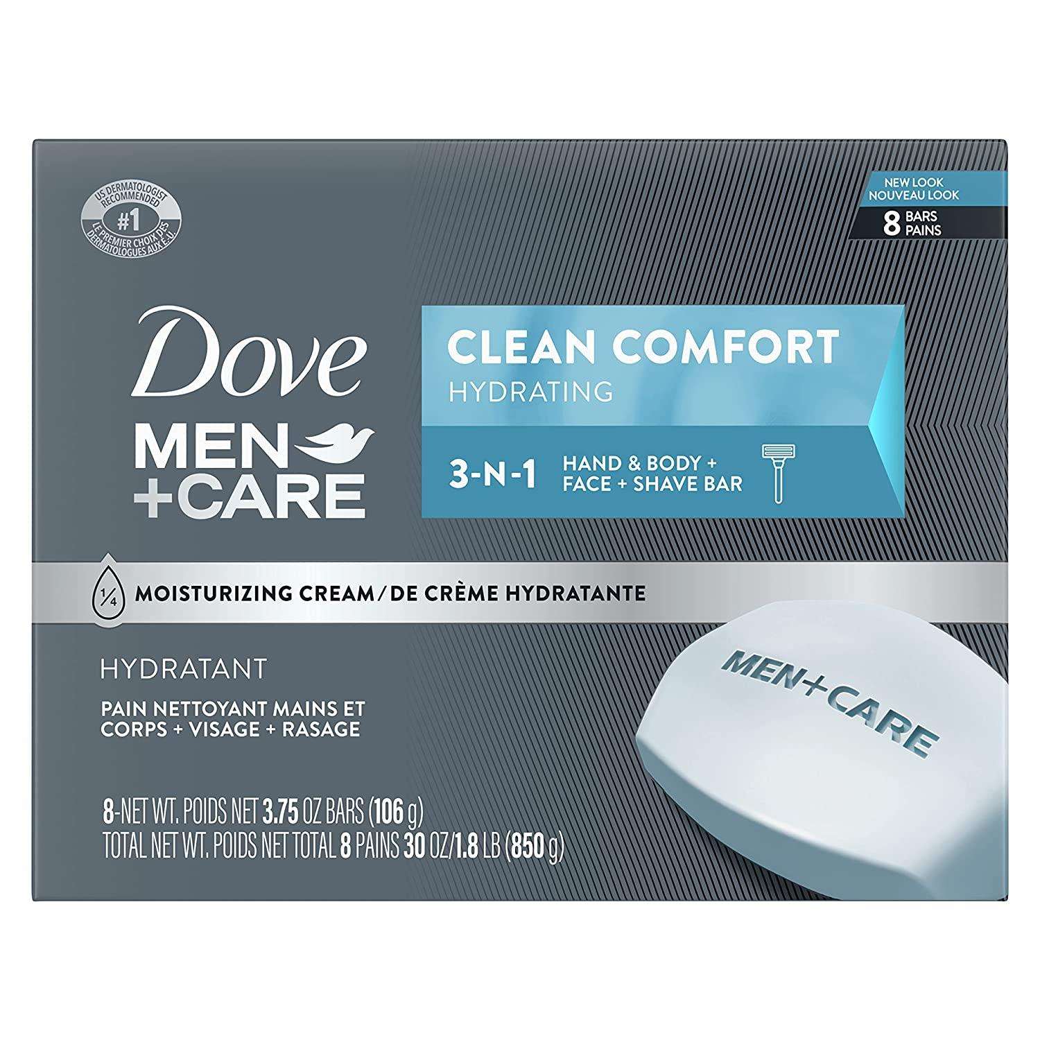 Dove Men+Care Clean Comfort Bar Soap - Brivane
