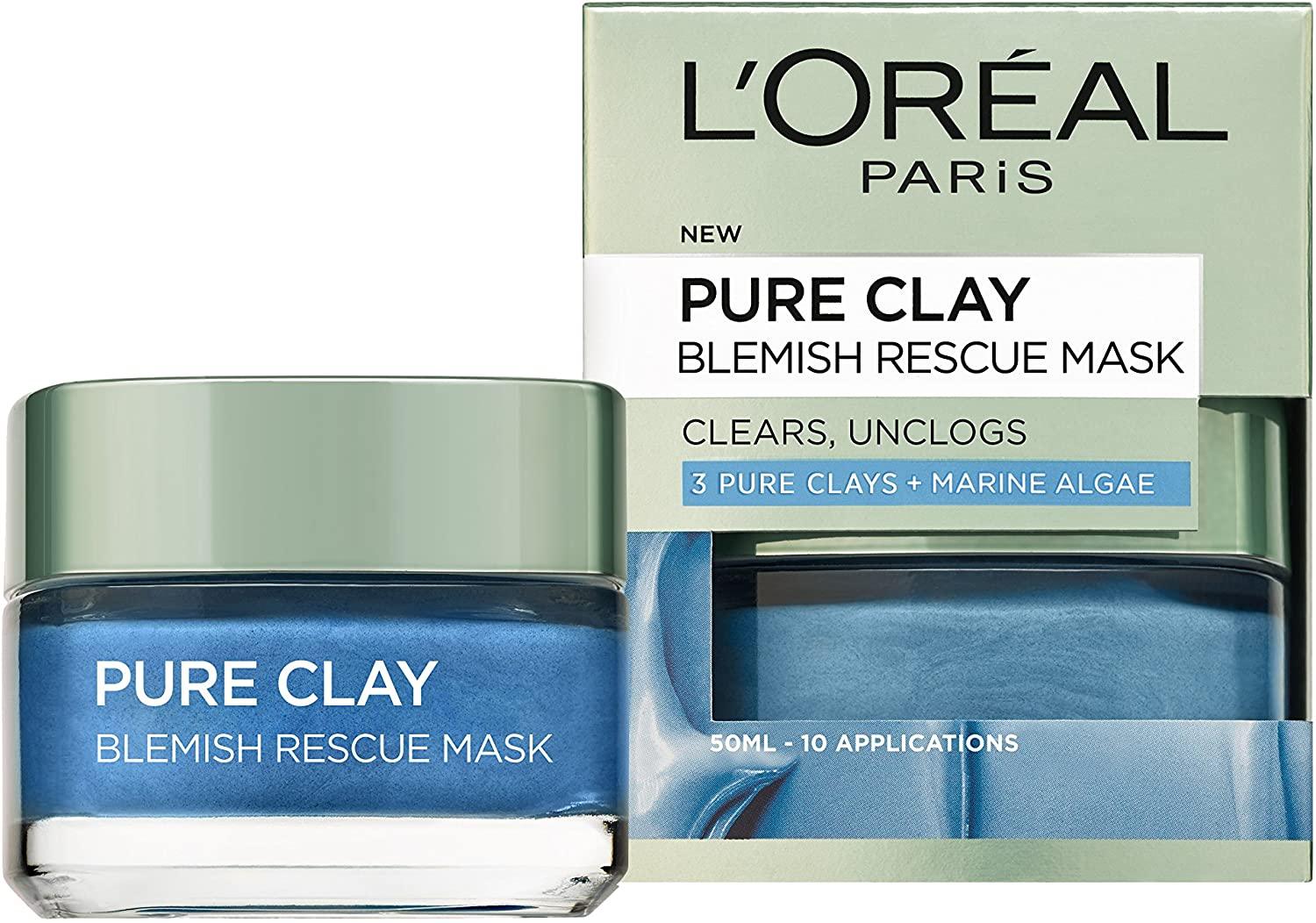 L'Oreal Pure Clay Blemish Rescue Mask - Brivane