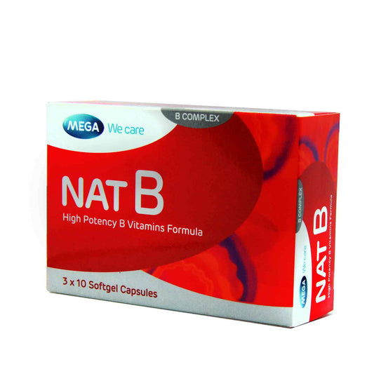 Mega We Care, Nat B, 30 Softgel capsules - Brivane
