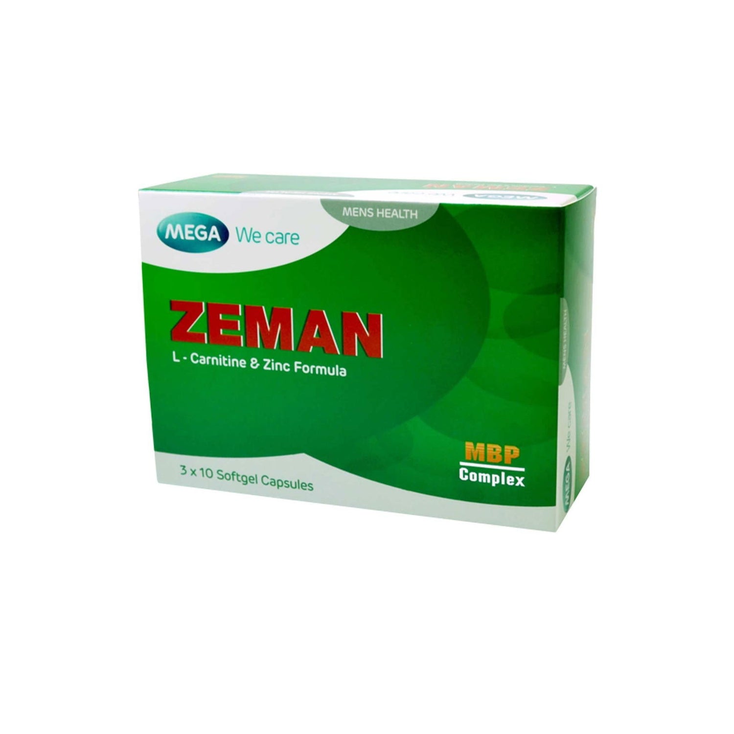 Mega We Care Zeman SX Natural Testosterone Booster - Brivane