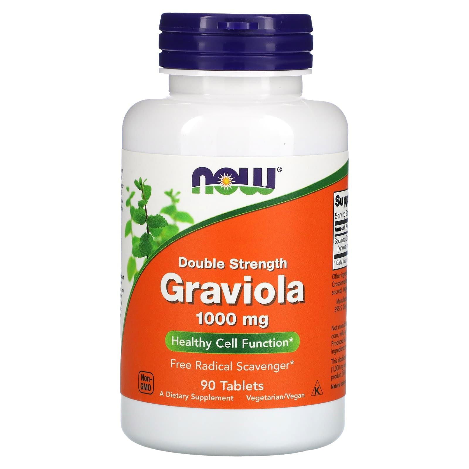 Now Foods Graviola 1000mg Double Strength - Brivane