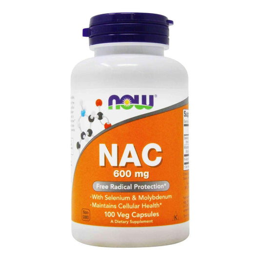 Now Foods NAC 600mg Veg Capsules - Brivane