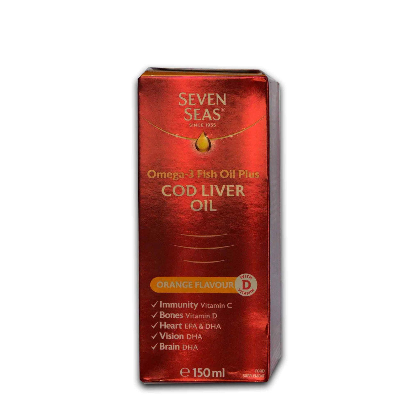 Seven Seas Cod Liver Oil syrup 150mls – Brivane