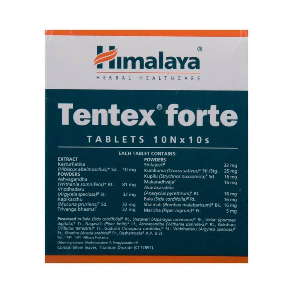 Tentex Forte Tablets By Himalaya - 10 Tablets (Pack of 10) - Brivane